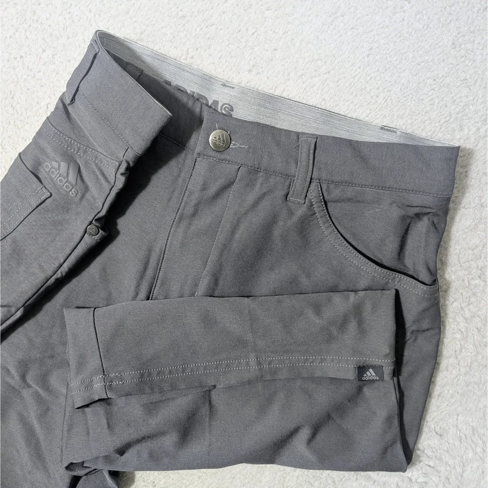 Adidas Shorts Mens 30 Gray Ultimate 365 5 Pocket Nylon Stretch Golf‎ Shorts